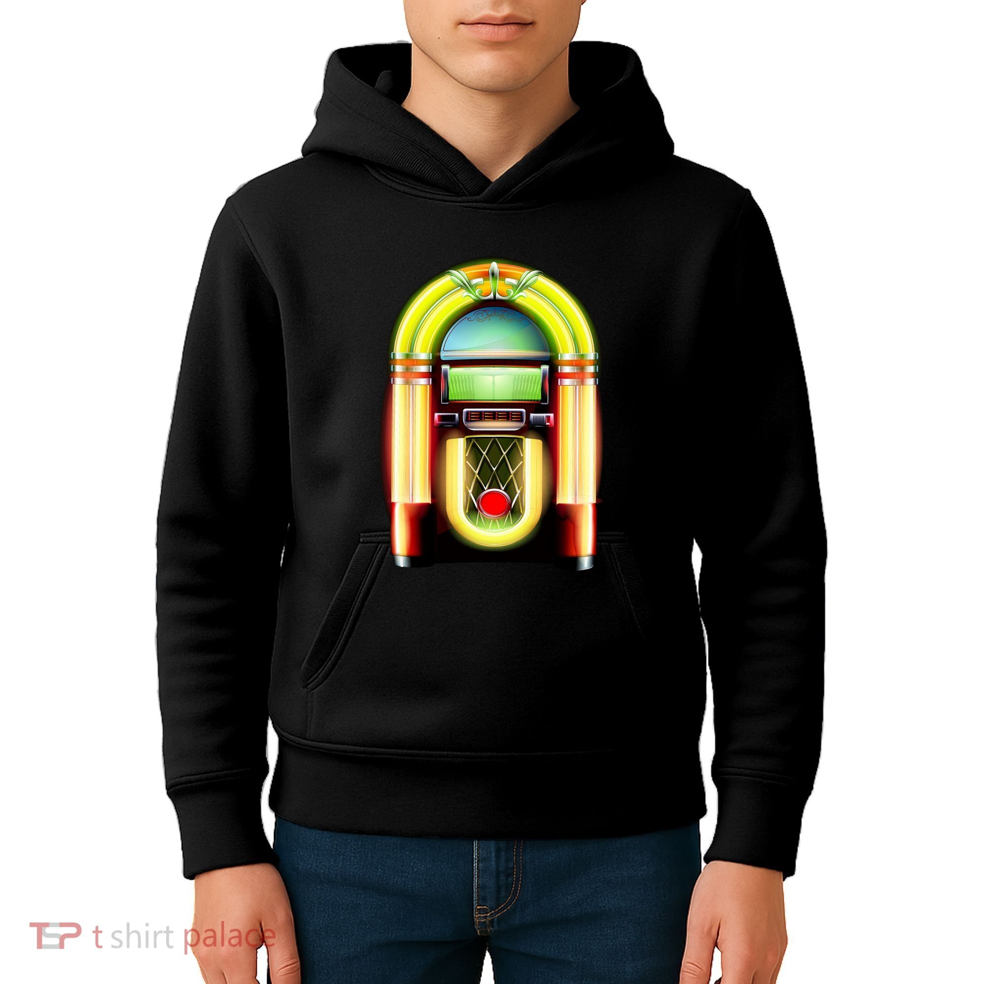 Neon Juke Box Kids Hoodie