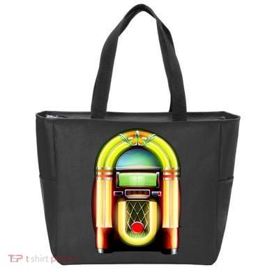 Neon Juke Box Tote Bag
