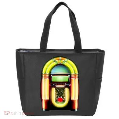 Neon Juke Box Tote Bag