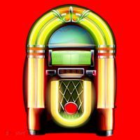 Neon Juke Box Santa Hat thumb 1