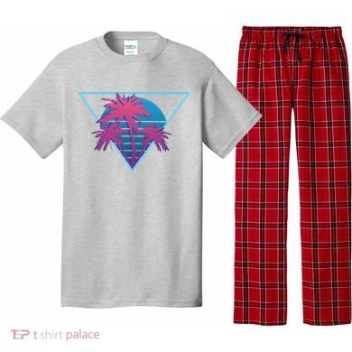 Neon Palm Trees Pajama Set