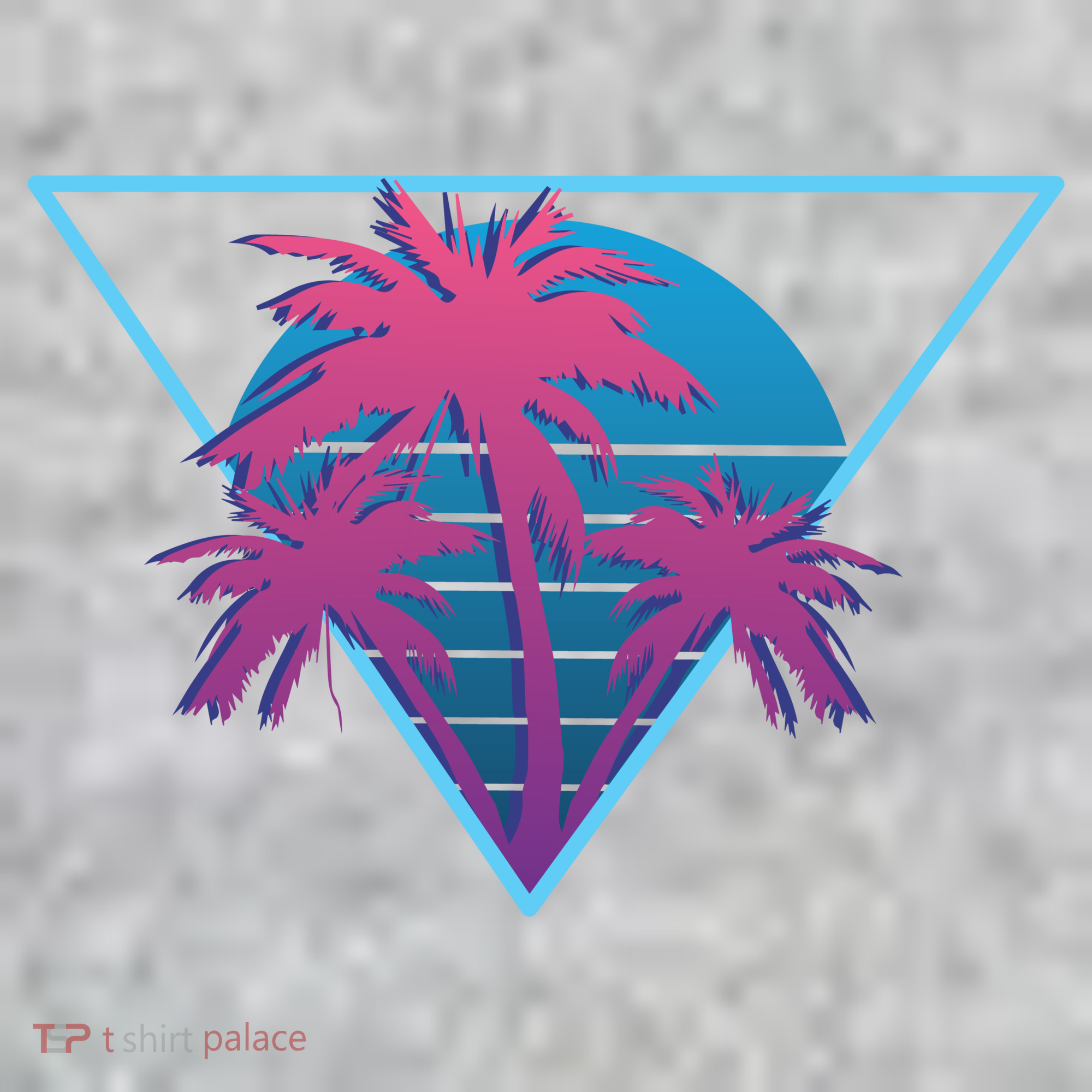Neon Palm Trees Pajama Set