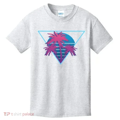 Neon Palm Trees Kids T-Shirt