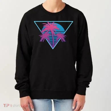 Neon Palm Trees Women's Sweatshirt