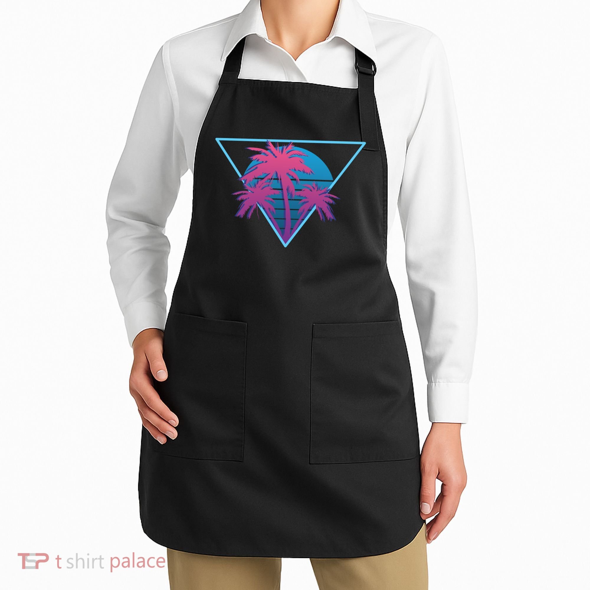 Neon Palm Trees Apron