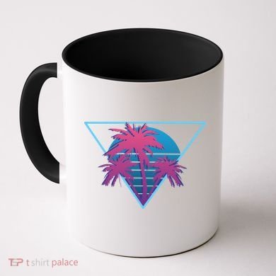 Neon Palm Trees Coffee Mug