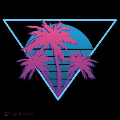 Neon Palm Trees Coffee Mug