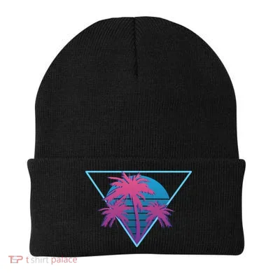 Neon Palm Trees Beanie