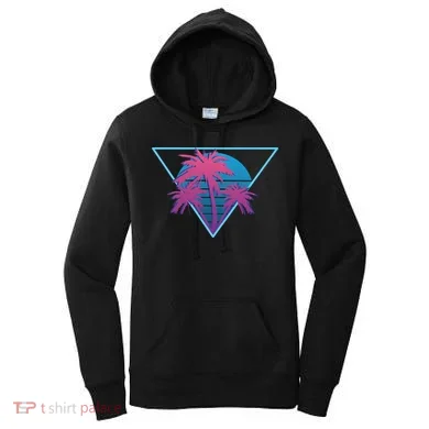Neon Palm Trees Women's Hoodie