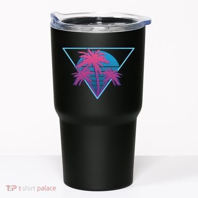 Neon Palm Trees Tumbler