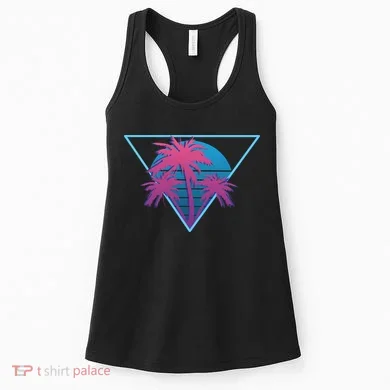 Neon Palm Trees Women's Tank Top