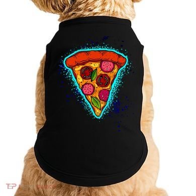 Neon Pizza Doggie Tank