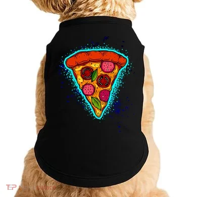 Neon Pizza Doggie Tank