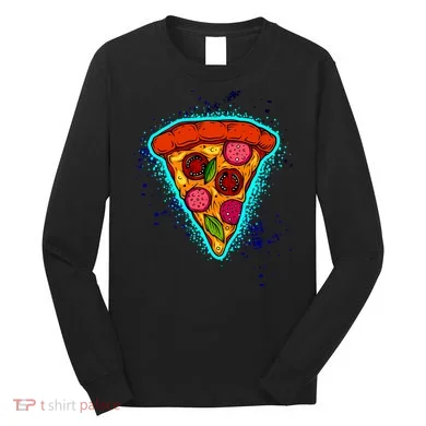 Neon Pizza Long Sleeve Shirt