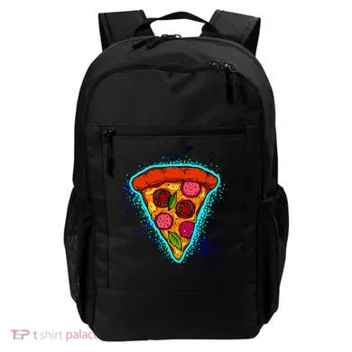 Neon Pizza Backpack