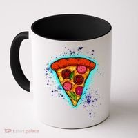 Neon Pizza Coffee Mug thumb 0