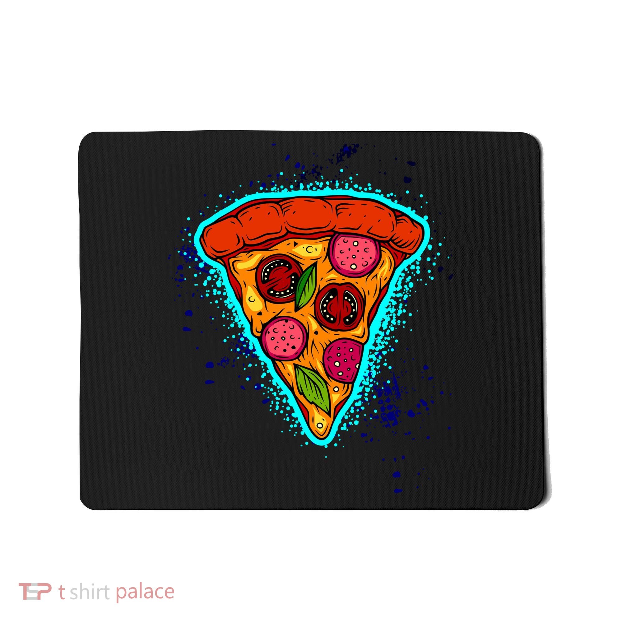 Neon Pizza Mousepad