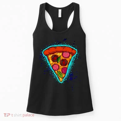 Neon Pizza Women's Tank Top