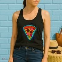 Neon Pizza Women's Tank Top thumb 2