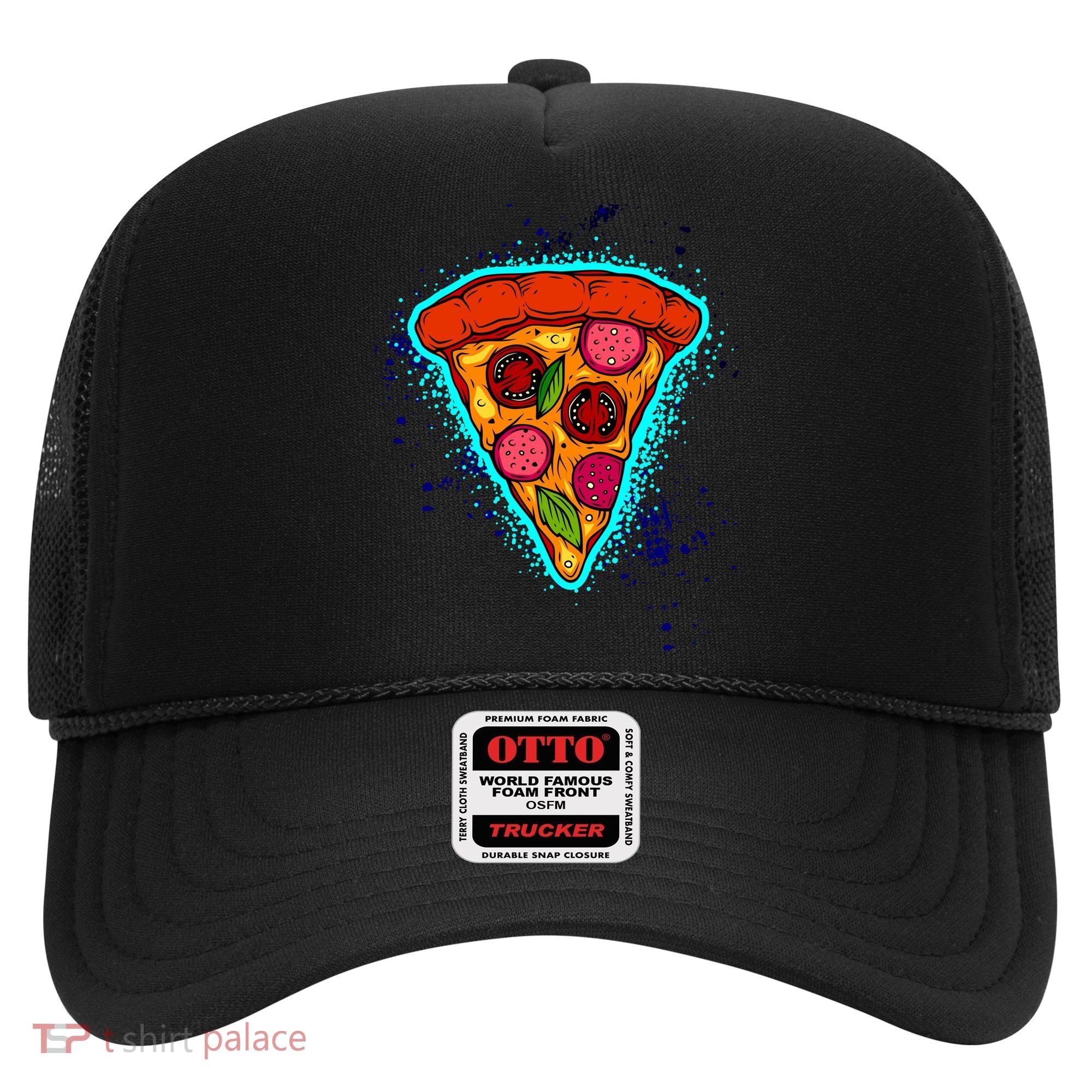 Neon Pizza Hat