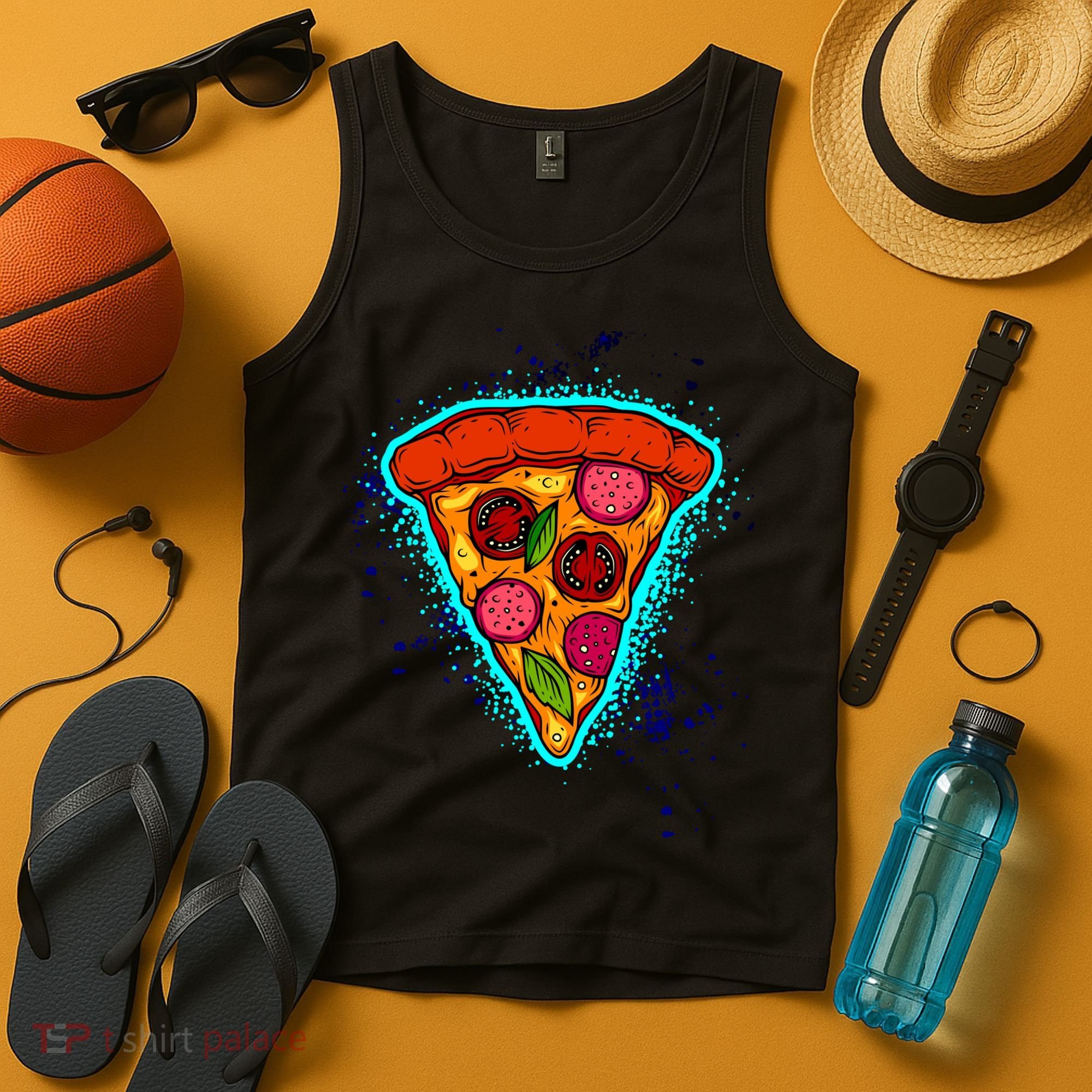 Neon Pizza Tank Top