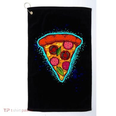 Neon Pizza Golf Towel