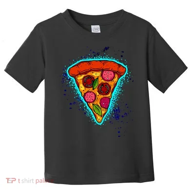 Neon Pizza Toddler T-Shirt