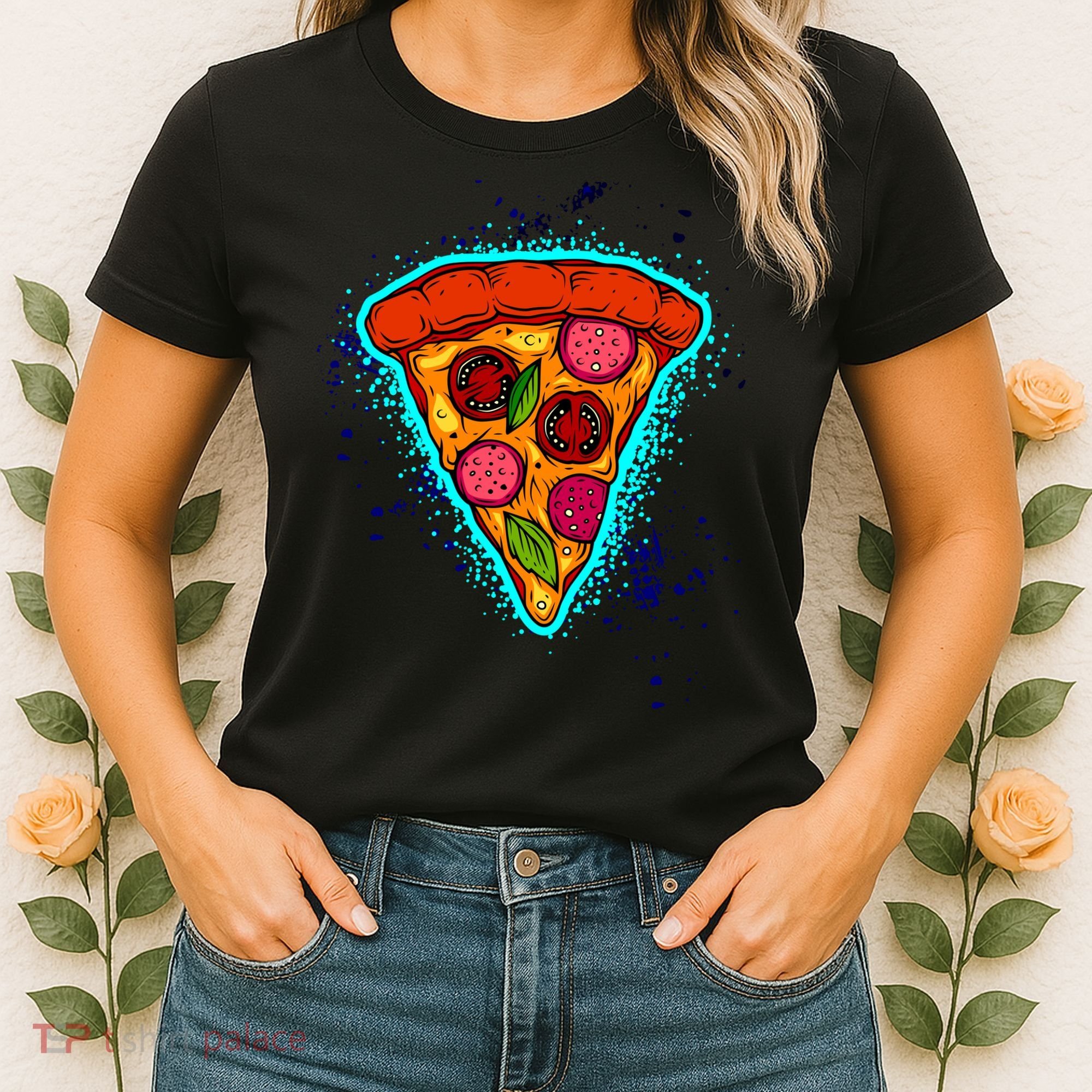 Neon Pizza Women's T-Shirt