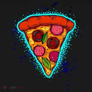 Neon Pizza Women's T-Shirt