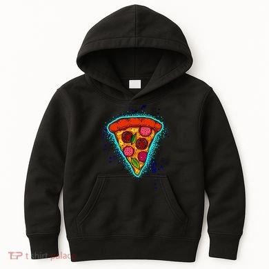 Neon Pizza Kids Hoodie