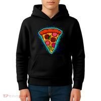 Neon Pizza Kids Hoodie thumb 4