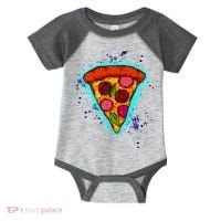 Neon Pizza Infant Baby Jersey Bodysuit thumb 0