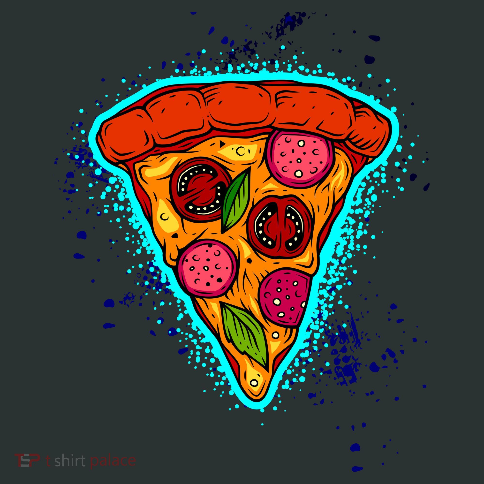 Neon Pizza Infant Baby Jersey Bodysuit