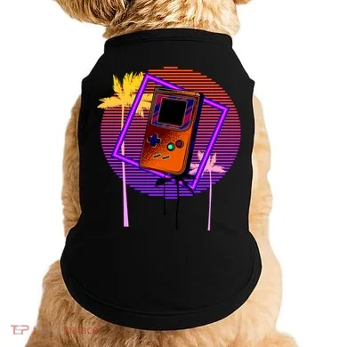 Neon Retro Video Game Doggie Tank