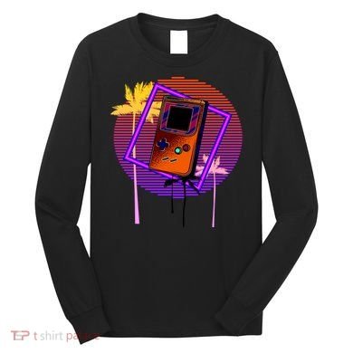 Neon Retro Video Game Long Sleeve Shirt