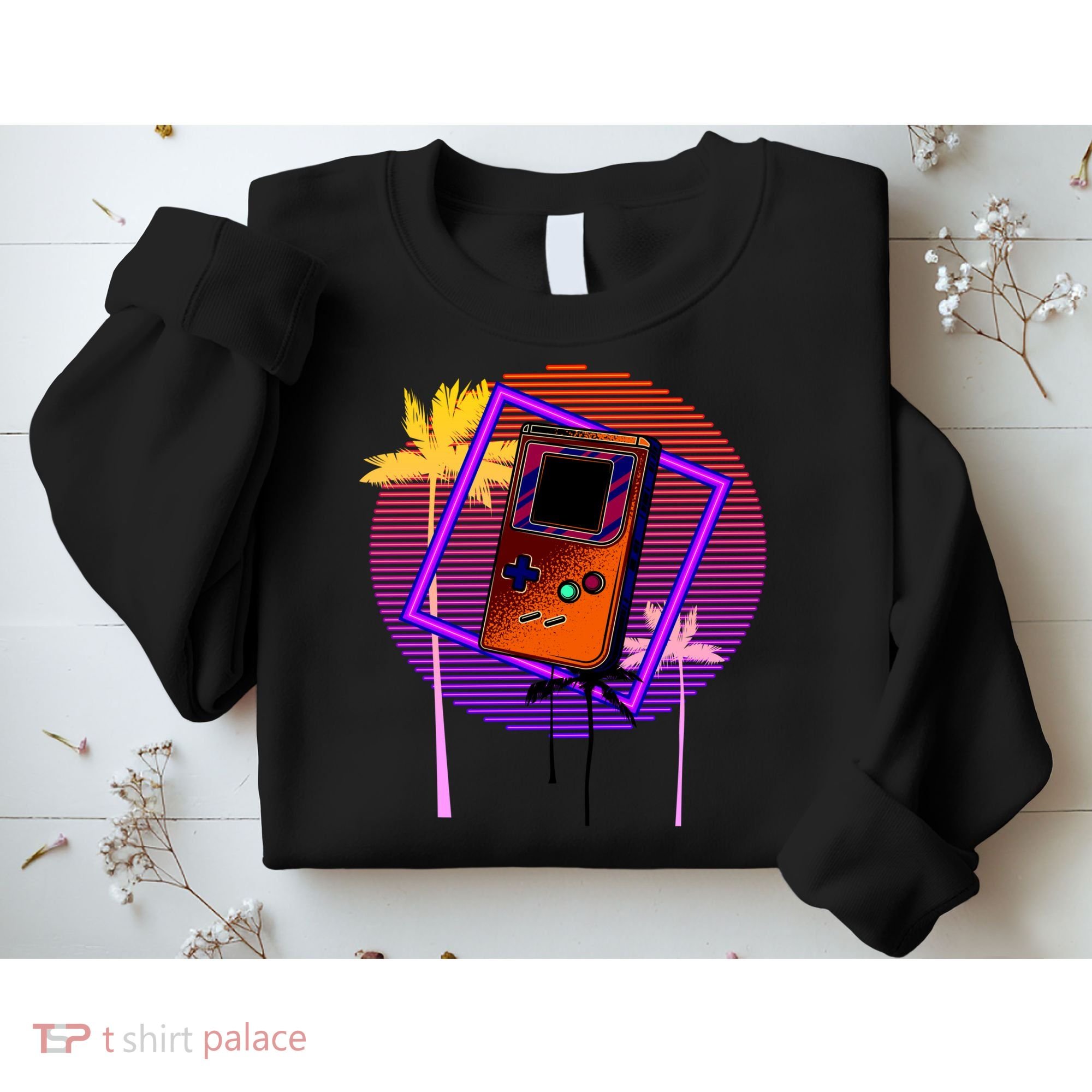 Neon Retro Video Game Sweatshirt