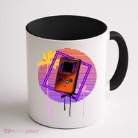 Neon Retro Video Game Coffee Mug thumb 1
