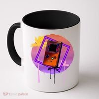 Neon Retro Video Game Coffee Mug thumb 0