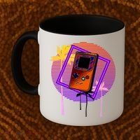 Neon Retro Video Game Coffee Mug thumb 2