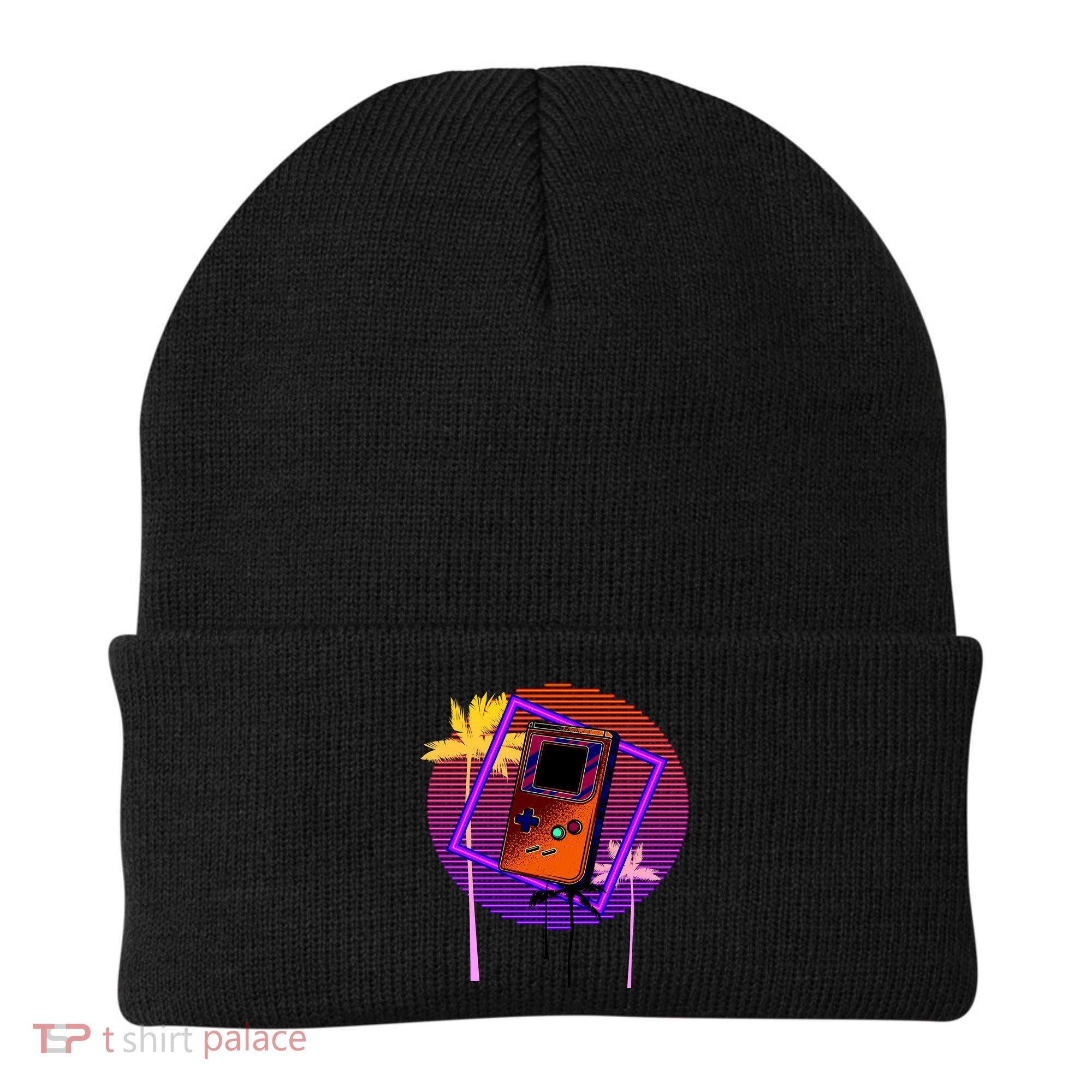Neon Retro Video Game Beanie