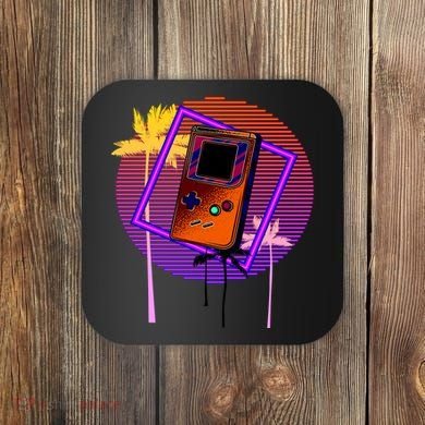 Neon Retro Video Game Coaster