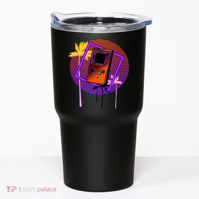 Neon Retro Video Game Tumbler