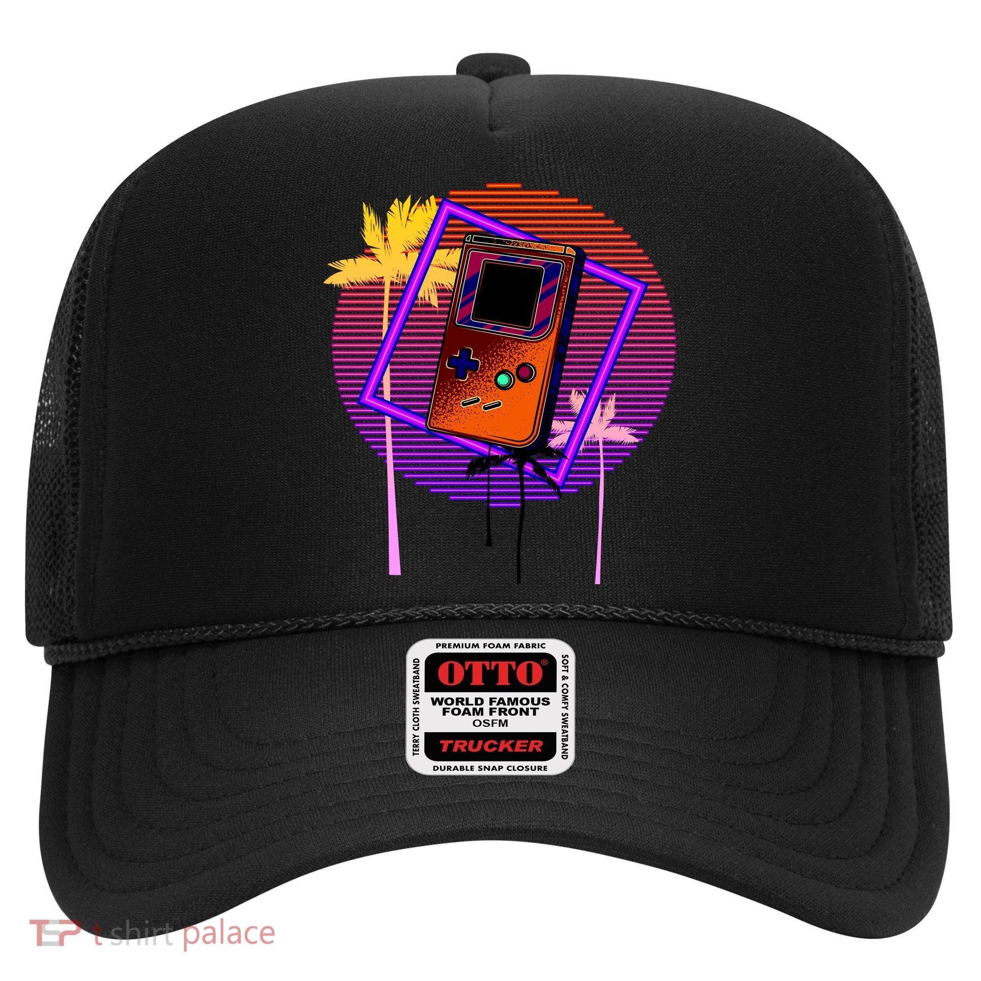 Neon Retro Video Game Hat