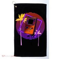Neon Retro Video Game Golf Towel thumb 0