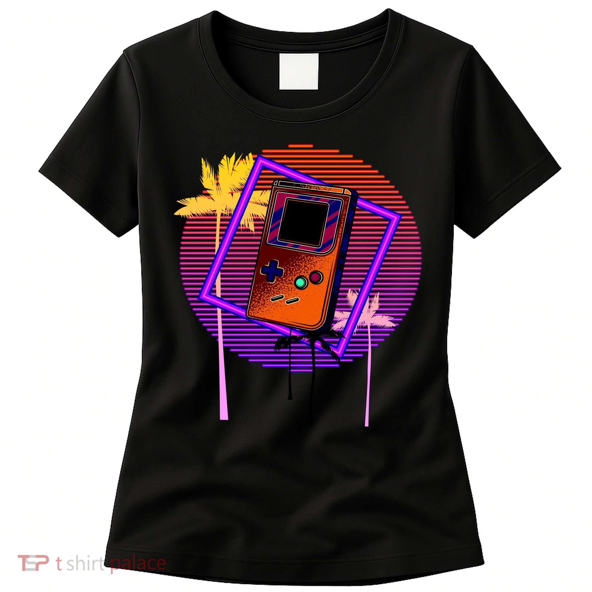 Neon Retro Video Game Women's T-Shirt