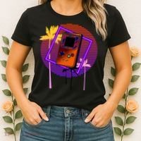 Neon Retro Video Game Women's T-Shirt thumb 2