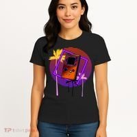 Neon Retro Video Game Women's T-Shirt thumb 4