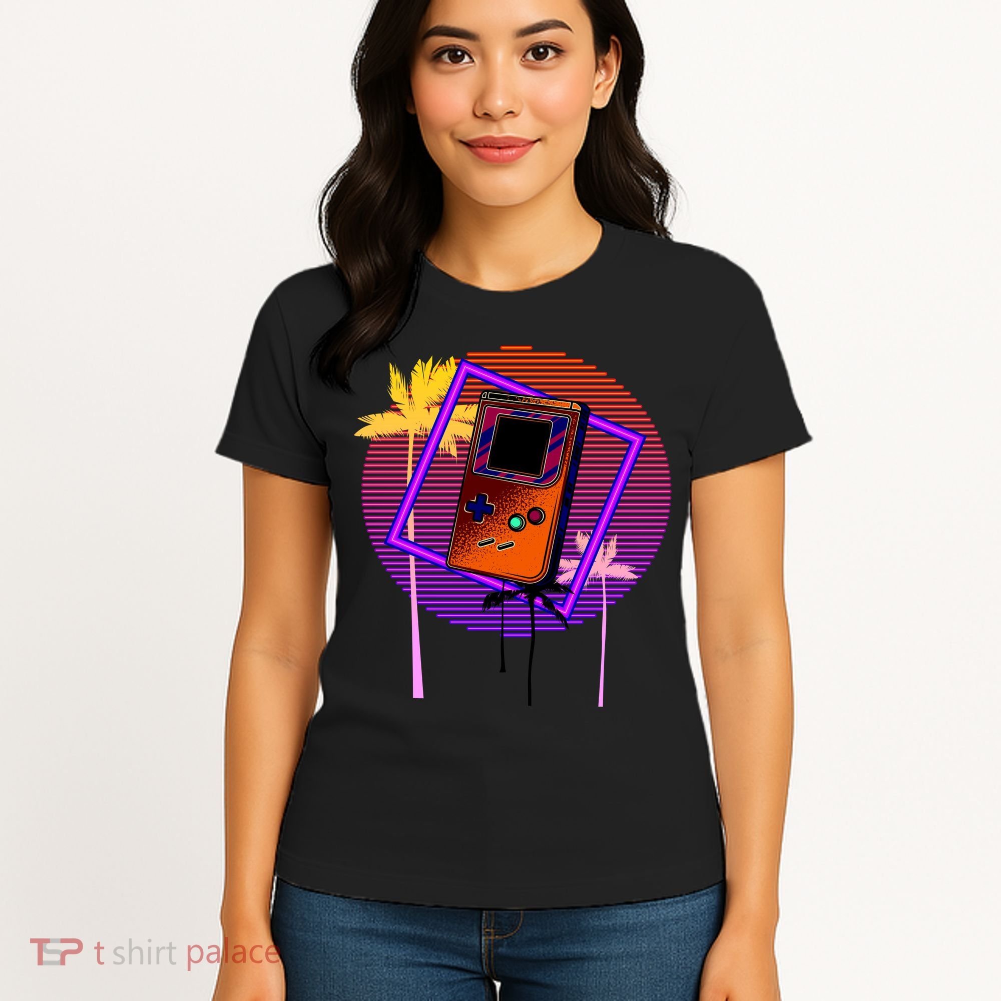 Neon Retro Video Game Women's T-Shirt