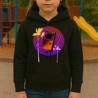 Neon Retro Video Game Kids Hoodie thumb 3