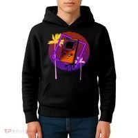 Neon Retro Video Game Kids Hoodie thumb 4